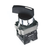 Metal Rotary Selector Switch 2-Gear Long Handle 1 Normally-Open